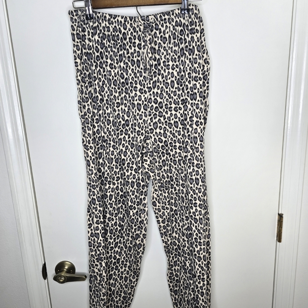 Venezia Animal Print Pajama Pants - Black and Cream 18/20